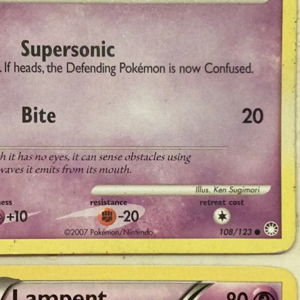 2007 2011 Halloween Pokemon Cards Zubat Assorted Lot Of 6 Card Woobat TCG